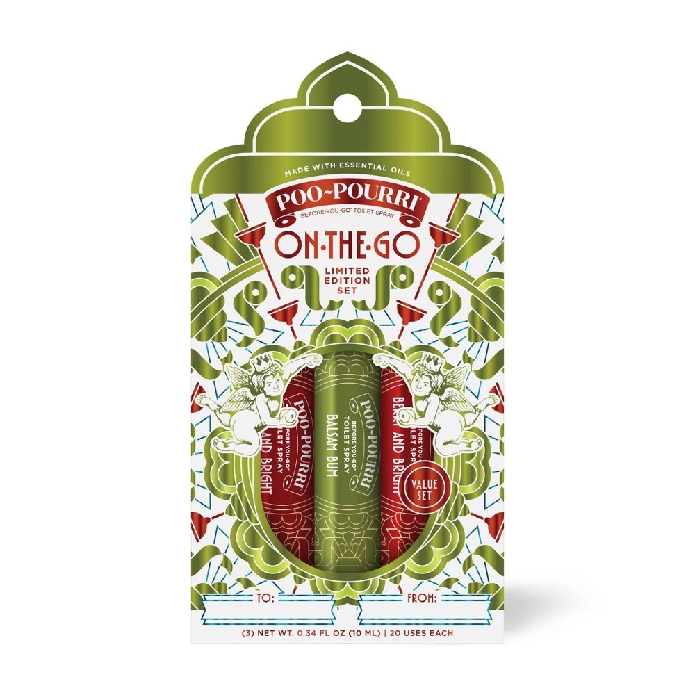 Poo-Pourri 3pk on the Go Toliet Spray Holiday Value - Bellso